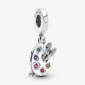 Pandora Artist's Palette Dangle Charm Art Painting